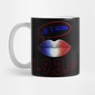 JE TAIME FRENCH KISS 1938 WORLD CUP Mug